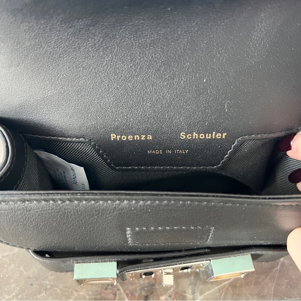 Proenza Schouler Black Leather Mini Crossbody Bag NWOT - Picture 8 of 12